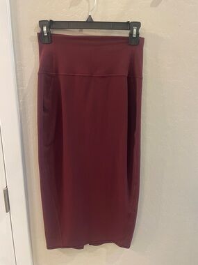 lululemon athletica Pencil Midi Skirt in Burgundy